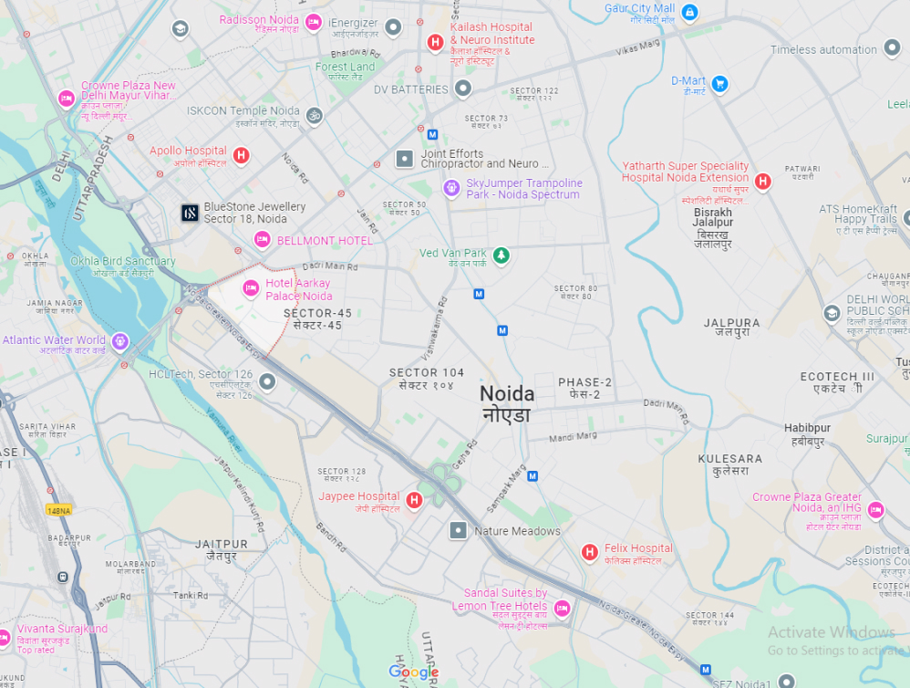 Golden Avenue locations on the map